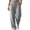 Gray, variant on ClodeEU Women's Drawstring Elastic Waist Jogger Pants,Casual Loose Solid Color Pant With Pockets ,Women's Plus L