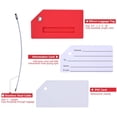 thumbnail image 3 of Etiqueta de equipaje de silicona con tarjeta de identificación con nombre, perfecta para detectar rápidamente la maleta del equipaje, 3 of 6
