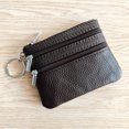 thumbnail image 2 of First layer cowhide coin purse multi-function card bag short wallet small handbag key bag Palm small wallet, 2 of 6