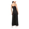 thumbnail image 2 of RILEY&RAE Womens Black Adjustable Shoulder Straps Sweetheart Neckl Floral Sleeveless Wide Leg Jumpsuit XS, 2 of 4