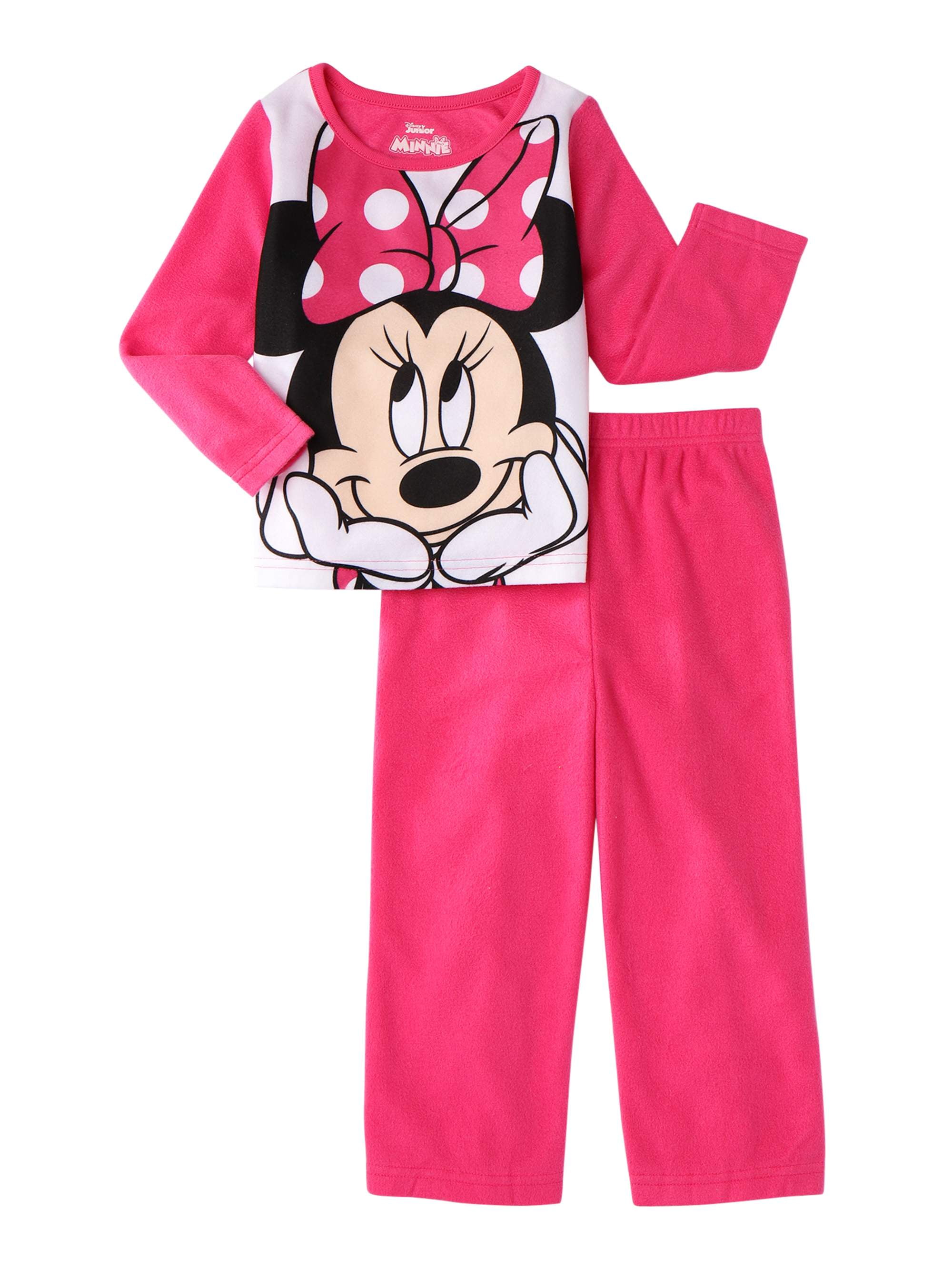 Minnie Mouse Infant/Toddler Girls’ Flannel Pajamas, 2Piece Set