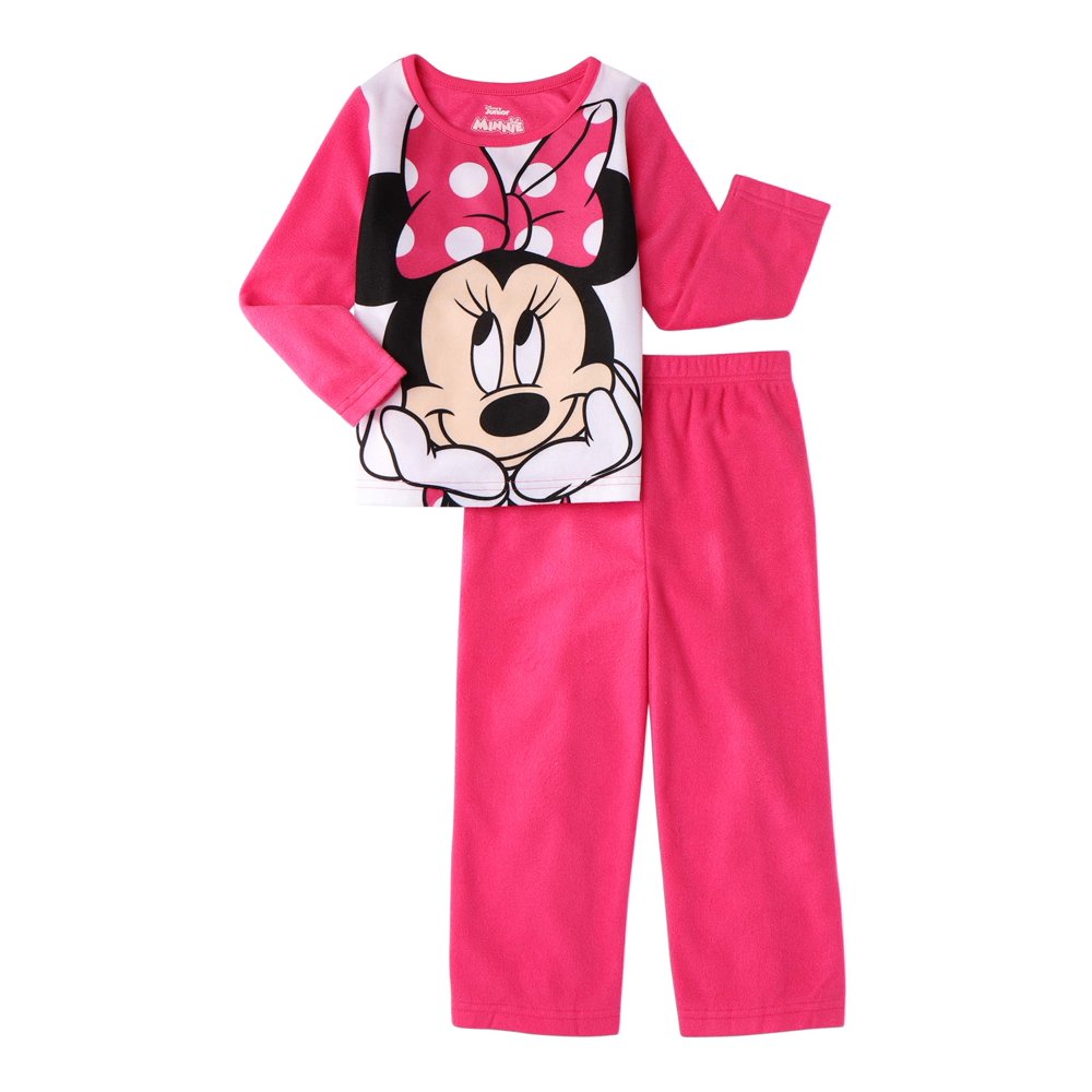 Minnie Mouse Minnie Mouse Infant/Toddler Girls’ Flannel Pajamas, 2