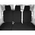 thumbnail image 2 of CalTrend Rear 60/40 Split Back & Solid Cushion Faux Leather Seat Covers for 2008-2011 Chevy Malibu - CV435-09LX Dark Grey Insert and Trim, 2 of 3