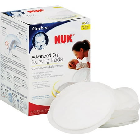 Gerber Nuk Advanced Stay Dry Nursing Pads 36 Ct