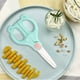 thumbnail image 4 of Tijeras de cerámica portátiles para niños con funda de seguridad | Cuchillas seguras sin afilar para uso en alimentos y cocina | Fáciles de limpiar y ligeras | Rosa, azul y blanco, 4 of 6