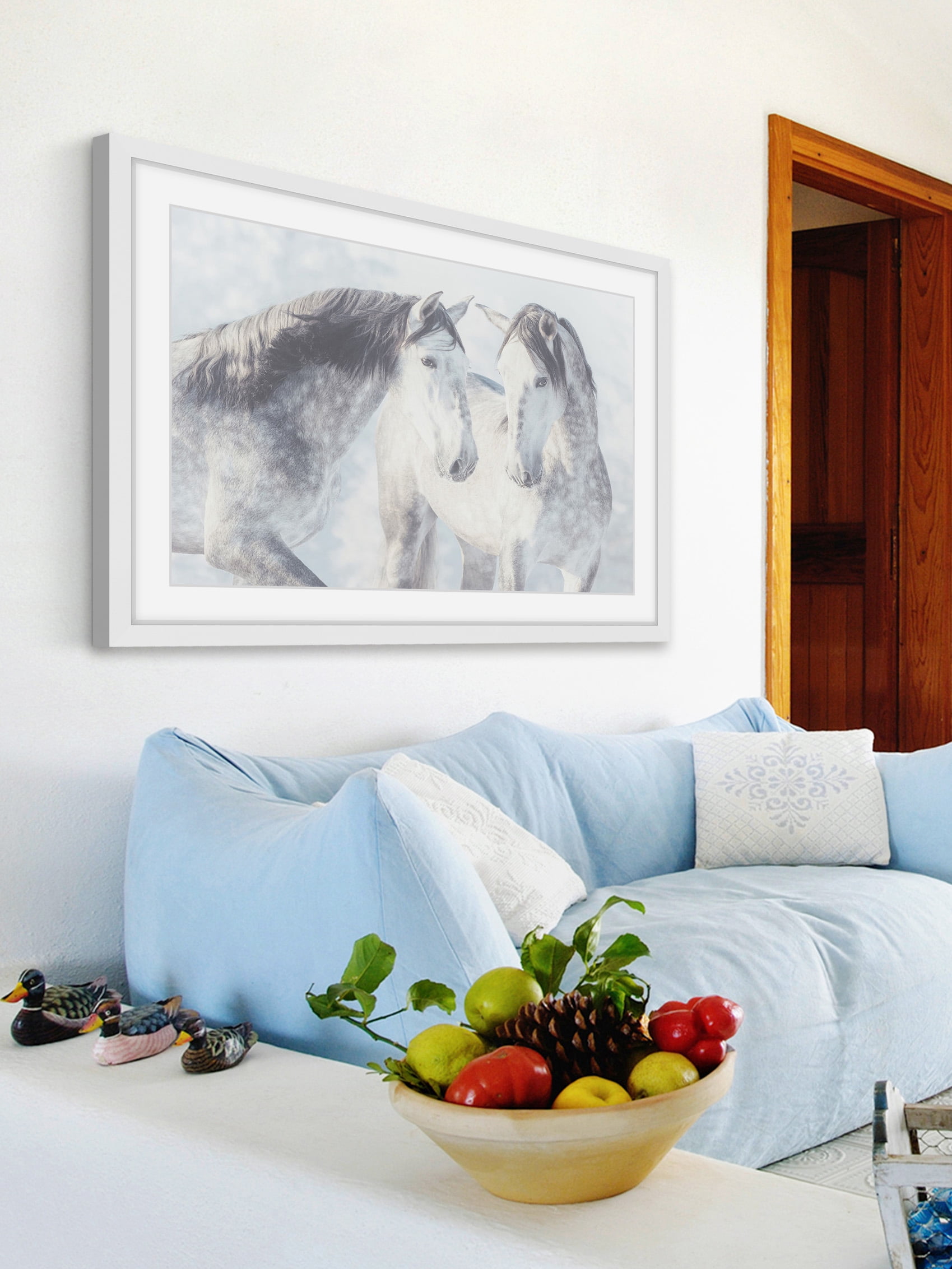 "Twins with Spots" Framed Painting Art Print