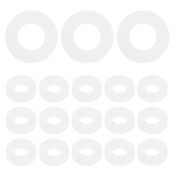 BRIGHTFUFU 100 arandelas de tensión para tambor, almohadillas de plástico para tambor, accesorios para instrumentos