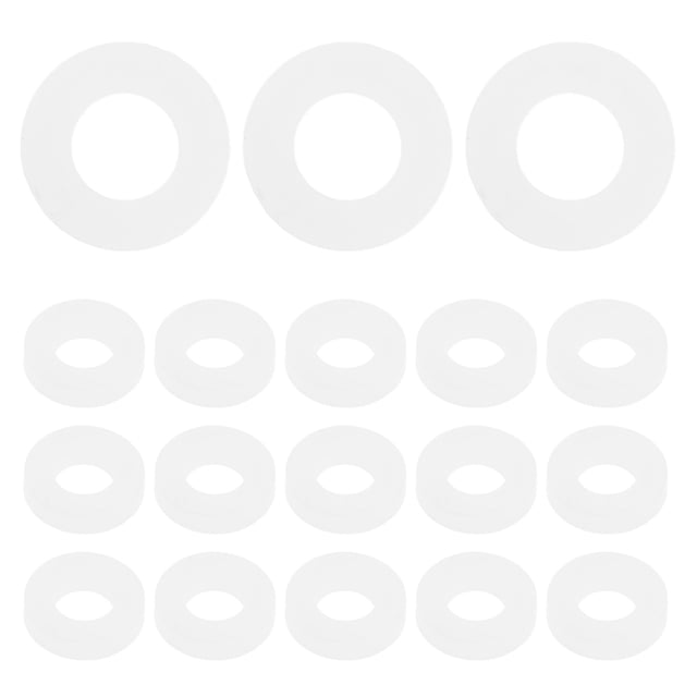 Miangastore Rondelles en Plastique pour Accessoires de Kit de Tambour Durable 100 Pcs 0.5X0.5X0.1In