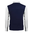 thumbnail image 4 of Coshow Men's Knitted Pullover Vest Sleeveless Pullover Slim Fit V Neck Diamond Vest, 4 of 5