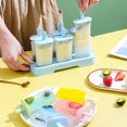 thumbnail image 2 of Acahhotxx Storage Organizer, 6Pcs Popsicles Mold with Tray Reusable Sticks Kids Ice Cream Mould - Blue, 2 of 3