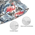 thumbnail image 3 of Sikiie Flamingo And Zebra Pillow Covers, Throw Pillow Case Cushion Covers,Cushion for Bedroom,Couch,Home-16"x24", 3 of 6
