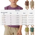 thumbnail image 3 of Yanlir Chemises Garçons Enfants Manches Courtes Été Col Rond Coupe Ample Hauts Jeunesse Basique Col Rond Uni Basique Décontracté Hauts Doux T-Shirts Unis, 3 of 7