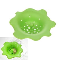 ELAYARD Green Silicone Filter Sink Strainer Durable Drain Cover for Kitchen and Bathroom