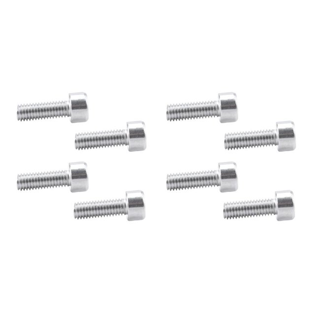 Toystoory 4 piezas de pernos de jaula de botella de agua de bicicleta de montaña, tornillos de soporte de repuesto extraíbles con estilo Plata 2Conjunto
