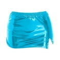 thumbnail image 4 of QHFBli Metallic Bodycon Mini Skirt - High Shine Silver Party Wear, Liquid Sexy Tight Pencil Skirt for Women, 4 of 4