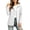 White, variant on Winter Hooded Jackets for Women Waterproof Plus Size Long Sleeve Solid Color Lightweight Windproof Rain Jacket with Pockets for Hiking Travel Sport