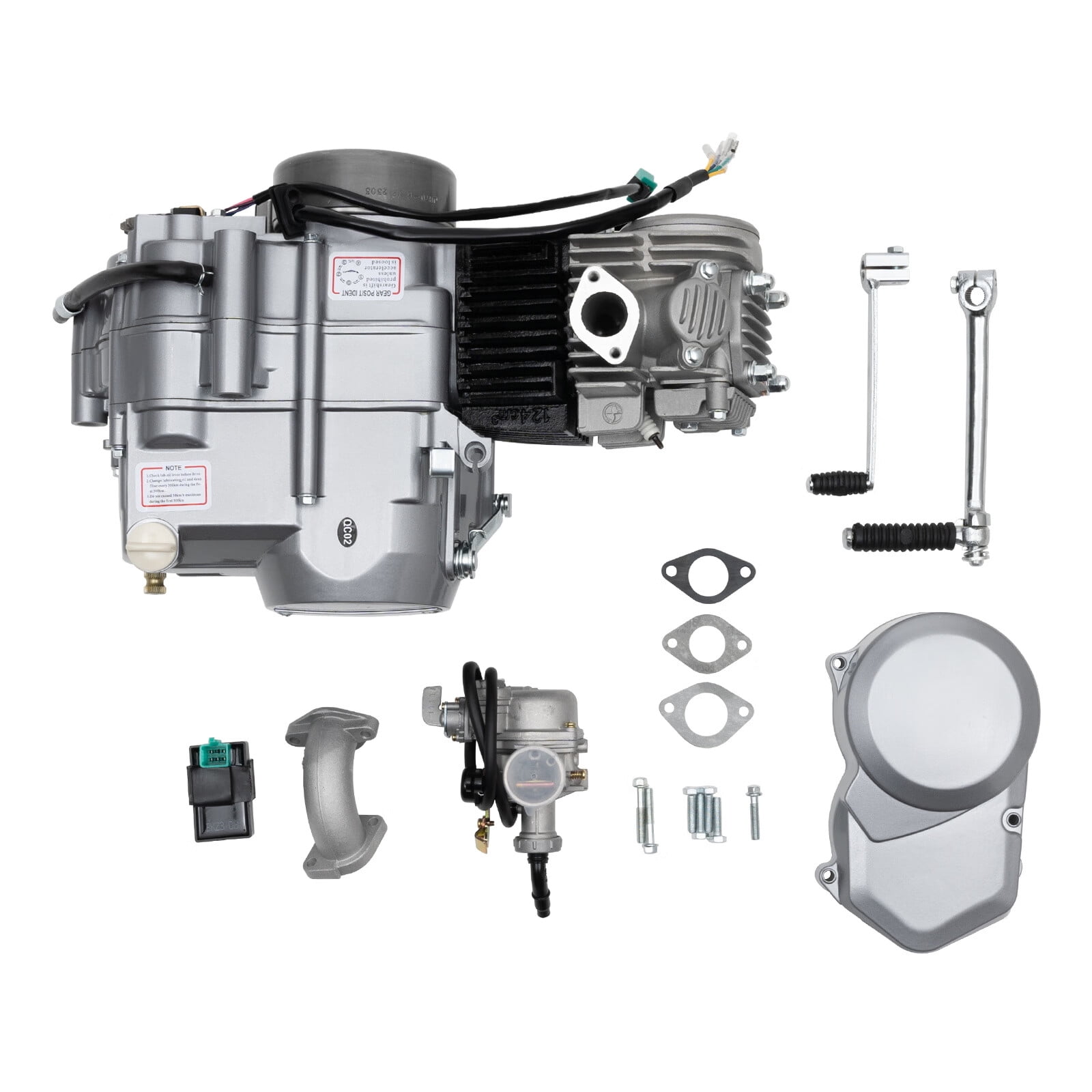 YIYIBYUS 125cc Pit Dirt Bike Engine Motor 4 Stroke Single Cylinder Motor Engine CDI Air Cooled for HONDA CRF50 CRF70 XR50 XR70