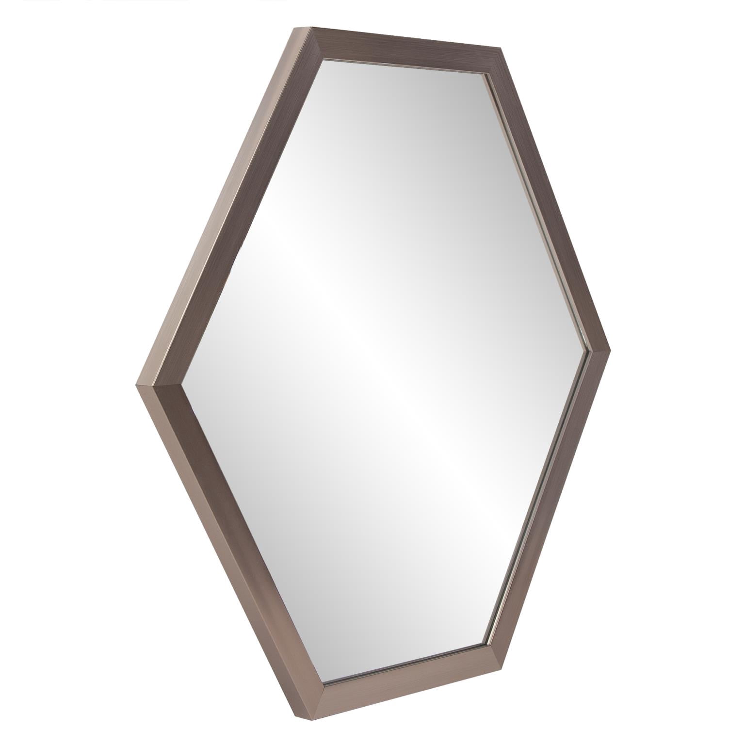 Tyler Dillon Graphite Foil Hexagonal Wall Mirror - 30"W x 30"H