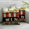 thumbnail image 3 of Nawypu Movie Theater Decor Throw Pillow Covers  Kids Movie Night Pillow Covers Home Decor for Popcorn Square Cushion Covers Set of  Old Fashion Home Theater, 3 of 5