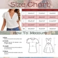 thumbnail image 2 of DuoJiaJ Women Summer Casual Split V Neckline Chiffon Blouses Loose Tunic Short Sleeve Tops Women’s V-Neck Tops Green, 2 of 4
