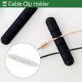 thumbnail image 2 of Clip para sujetar cables universal de Bargains Únicos, 107.5x20x10.5mm, duradero, TPR, blanco para tablero de coche, TV, PC, laptop, escritorio de oficina, 2 of 7