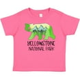 thumbnail image 3 of Inktastic Yellowstone National Park Mountains and Bear Shape Boys or Girls Baby T-Shirt, 3 of 5