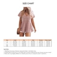 thumbnail image 5 of Blusa corta tipo Babydoll NikouMX de Manga corta con botones y cuello en V para mujer, 5 of 5