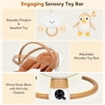thumbnail image 3 of PRVAETU Electric Baby Swing for Infants, Portable Swing with Bluetooth,5 Speeds,3 Timers,10 Lullabies,5-Point Harness,Remote Control,Brown, 3 of 6