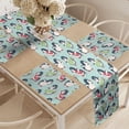 thumbnail image 2 of Ambesonne Penguin Table Runner & Placemats, Arctic Animals Ice Skating, Placemat 4 pcs + Runner 12"x90", Pale Seafoam Multicolor, 2 of 2