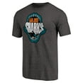 thumbnail image 2 of Men's Black San Jose Sharks Hometown Collection Chomp Tri-Blend T-Shirt, 2 of 3