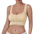 thumbnail image 2 of Stamzod Women's Bras No Underwire Front Closure T Shirt Bra Push Up Wireless Sports Bras for Women, 2 of 6