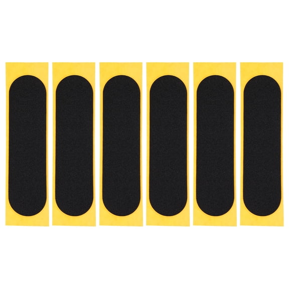Tineasur 6-Pack Black Foam Skateboard Grip Tapes Non- Fingerboard Accessories for Skateboarding
