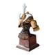 thumbnail image 1 of Casco samurái japonés, miniatura, decoración de escritorio para el hogar y oficina, colección, adorno de estatua rústico decorativo, 1 of 9