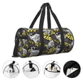 thumbnail image 3 of Easygdp White Retro Off-Road Vehicle Bolsa de Viaje, Bolsa de Mano, Bolsa de Gimnasio, Bolsa de Equipaje para Viaje, 3 of 6
