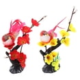 thumbnail image 5 of HEMOTON  2 Pcs Vivid Sushi Restaurant Flower Figurine Plate Flowers Decor Fake Embossed, 5 of 8