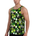 thumbnail image 2 of Easygdp Soccer1 Men's Tank Top, Sleeveless Muscle T Shirts, Breathable, Quick-Dry, Loose for Gym, Running, Fitness - 3X-Large, 2 of 9
