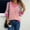 Pink, variant on Women's Long Sleeve Shirts Casual Striped Tops Color Block V Neck Blouses Tunic Top Spring Fall Lightweight Outfits Pullover Tshirts