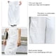 thumbnail image 4 of Pantalones largos de pierna ancha para mujer Color puro Material suave Multi bolsillos Pantalones sueltos casuales para citas Vacaciones Viajes Blanco L, 4 of 5