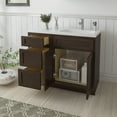 thumbnail image 3 of 39 in. W x 21 in. D x 32.5 in. H Bath Vanity Cabinet without Top in Brown, 3 of 5