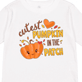 thumbnail image 4 of Inktastic Cutest Pumpkin in the Patch with Orange Heart Boys or Girls Long Sleeve Toddler T-Shirt, 4 of 5