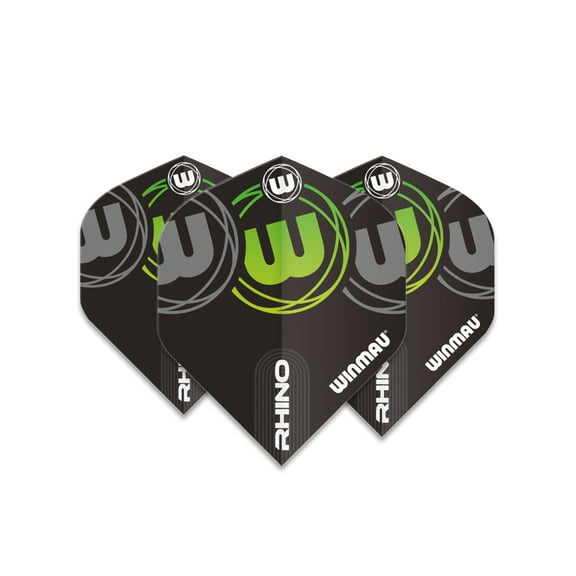 Winmau Rhino Standard Flight - Green  Grey Logo