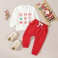 thumbnail image 2 of Gibobby Toddler Boy Clothes Fall Winter 2Pcs Outfit Boys Clothes Boys Outfits Plaid 6 12 18 Months 2T 3T 4T 5T 6T 7T Kids Boys Pants Outfits(6-12 Months,Watermelon Red), 2 of 8