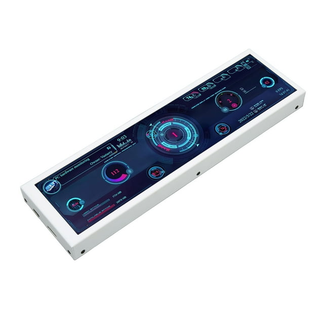 Computer Temp Monitor, PC CPU Data Monitor Theme Editor 8.8 Inch IPS 60Hz Refresh Rate USB Connection for Gaming