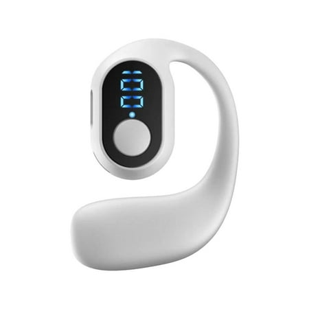 JOGZMZ Bluetooth 5.3 Single Ear Hanging Ear Non in Ear Power Digital Display HD Call Wireless Earphones