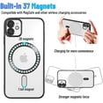 thumbnail image 4 of Magnetic for iPhone 11 Case,Electroplated Clear Slim iPhone 11 (6.1 inches) Phone Case with Camera Protection,Shockproof iPhone 11 (6.1 inches) Case Compatible with MagSafe, Black Edge, 4 of 13