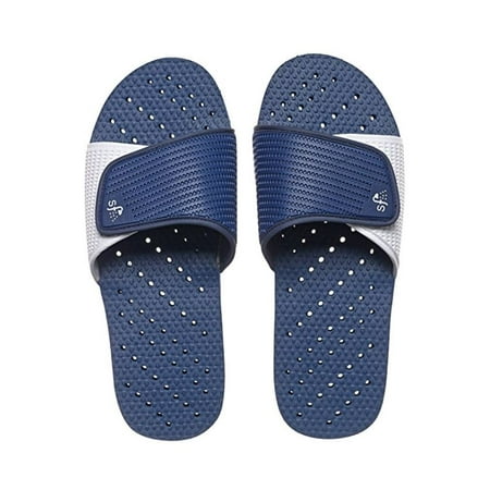 Showaflops Mens Antimicrobial Shower & Water Flip Flop Slide Sandals for Pool, Beach, Dorm and