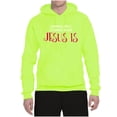 thumbnail image 3 of Normal Isnâ€™t Coming Back Jesus Is Inspirational/Christian Unisex Graphic Hoodie Sweatshirt, Safety Green, XX-Large, 3 of 5