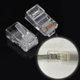 thumbnail image 4 of TOPINCN Câble Réseau, Prise RJ45, 100 Pcs/lot Cat5 Cat5e Connecteur Réseau Internet RJ45 8P8C Câble Têtes de Prise Modulaires, 4 of 8