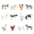 thumbnail image 2 of Lifelike Realistic Bird Figurine Decorative Desktop Ornament Chicken Goose Animal Display Model 12PCS, 2 of 6