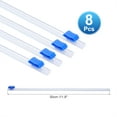 thumbnail image 2 of 8pcs Plastic Wrap Cutter, 12in Plastic Wrap Slide Cutter Self Adhesive Installation Replacement for Aluminum Foil Wax Paper Parchment Paper Wrap Dispenser, Blue, 2 of 6